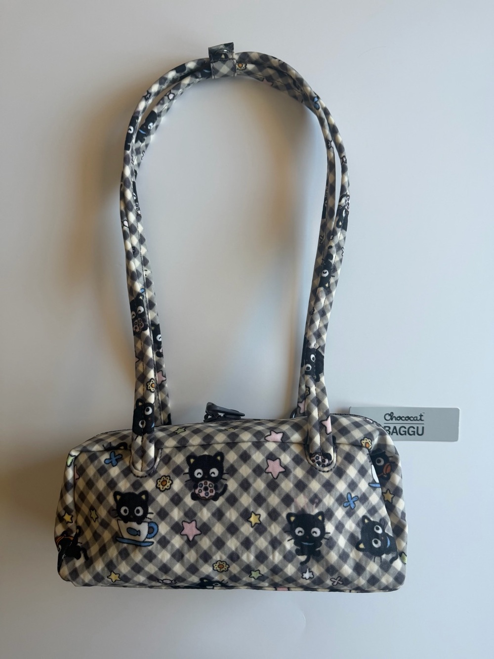 NWT BAGGU Chococat Small Nylon Bowler Bag - Picture 2 of 3